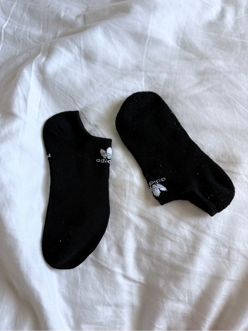 adidas Black Low-Cut No-Show Athletic Socks